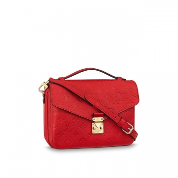 LV M41488 樱桃红 压纹 POCHETTE MÉTIS 手袋