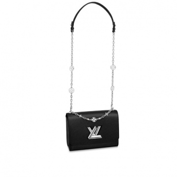 LV M55411 水晶链 黑色 TWIST 中号手袋