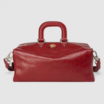 Gucci 587866 1GZ0X 6420 红色 柔软皮质旅行袋