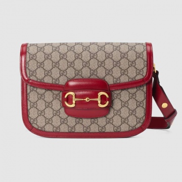 Gucci ‎602204 92TCG 8561 红色 1955马衔扣 帆布马鞍包