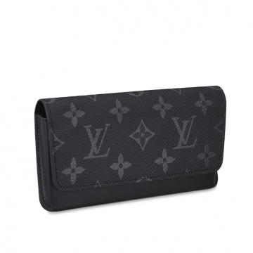 LV GI0296 黑花 WOODY 眼镜盒