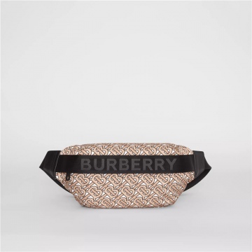 Burberry 80116161 米色 中号专属标识印花腰包