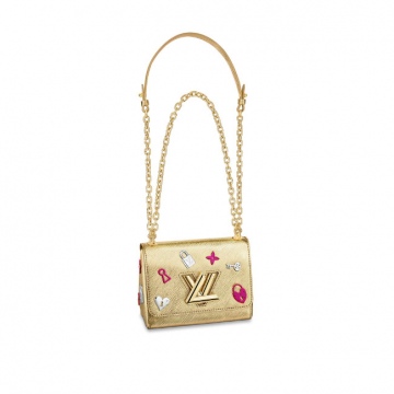 lV M52893 金色 Love Lock系列 TWIST 小号手袋