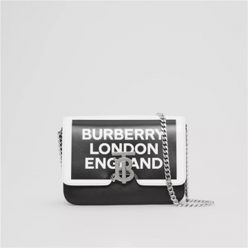 Burberry 80124761 TB专属标识徽标印花 小号皮革锁扣包