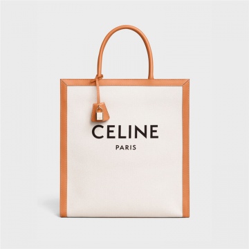 Celine 190402BNZ.02NT CABAS CELINE 竖款帆布和小牛皮手袋