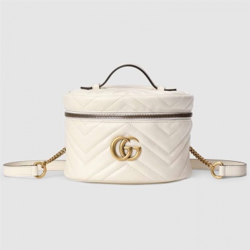 Gucci 598594 DTDCT 9022 白色 GG Marmont系列迷你化妆包
