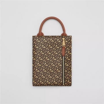Burberry 80208931 专属标识印花环保帆布 竖版收纳袋