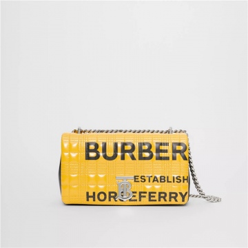 Burberry 80213081 黄色Horseferry印花 小号Lola萝纳包