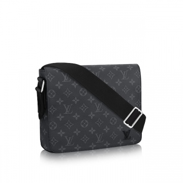 LV M44001 黑花 DISTRICT 中号手袋