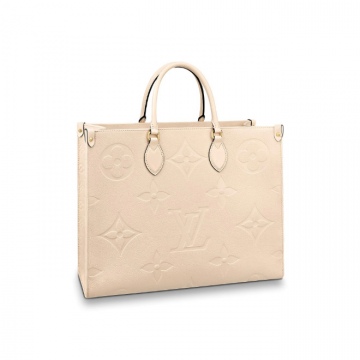 LV M45081 奶白色印花 ONTHEGO 手袋