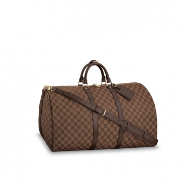 LV N41414 咖啡格 KEEPALL 55 旅行袋