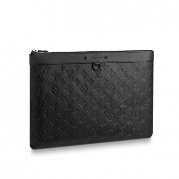 LV M62903 黑色字母压纹 DISCOVERY POCHETTE 手袋