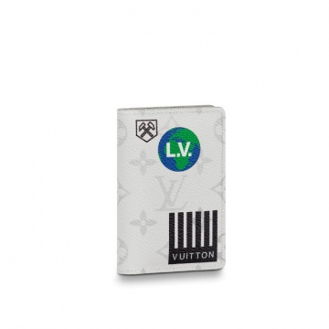 LV M67817 白色印花贴饰 口袋钱夹