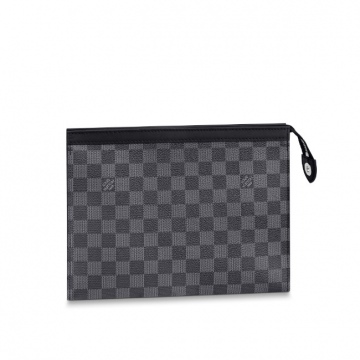 LV N41696 黑格 POCHETTE VOYAGE 中号手袋