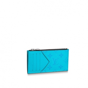 LV M30425 TAIGARAMA系列 湖水蓝色 COIN 卡夹