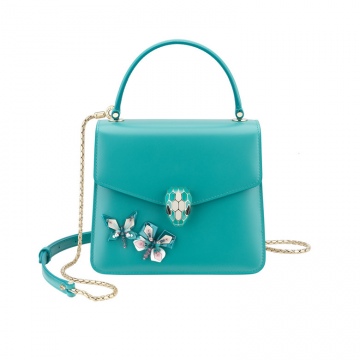 Bvlgari宝格丽 289249 碧玉色 Serpenti Forever斜挎包