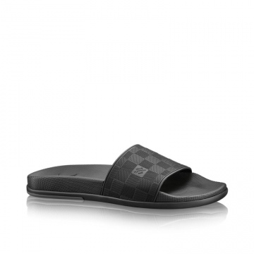 LV 476812 黑色 WATERFRONT 露趾凉鞋