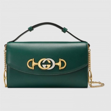 Gucci古驰 564718 05J0X 3154 深绿色 Zumi系列迷你肩背包