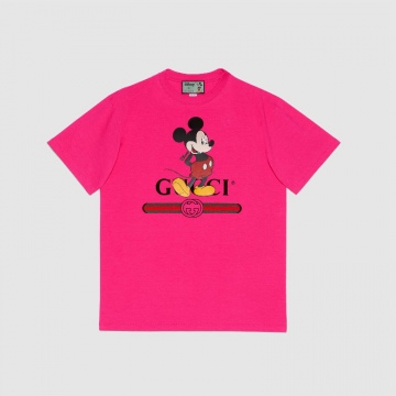 Gucci 565806 XJB66 5092 紫红色 Disney x Gucci 超大造型T恤