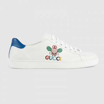 Gucci 603696 AYO70 9096 白色 Ace系列 男士饰“Gucci Tennis”运动鞋