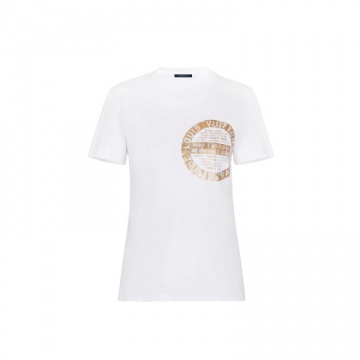 LV 1A61GD 白色 LV STAMP T恤