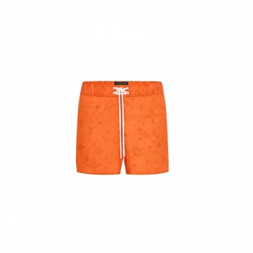 LV 1A7XVX 橘色 MONOGRAM 3D口袋沙滩短裤