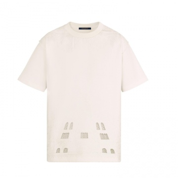 LV 1A7QHL 白色 NOTRE DAME & PONT NEUF 刺绣 T恤