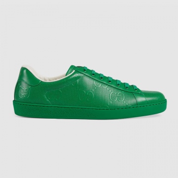 Gucci 625787 1XK10 3727 绿色 Ace系列 GG压花 男士运动鞋