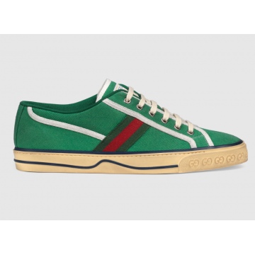 Gucci 606111 GZO30 3760 绿色 Gucci Tennis 1977系列 男士运动鞋