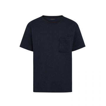 LV 1A7XRR 深蓝色 SIGNATURE MONOGRAM 3D口袋 T恤