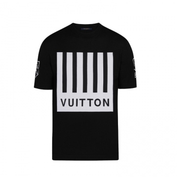 LV 1A5CDV 黑色 VUITTON 条形码T恤