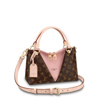 LV M43967 樱花粉色 V TOTE BB 手袋