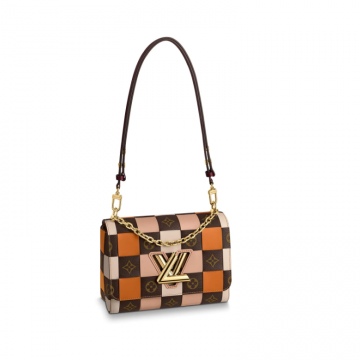 LV M55426 粉红米色 TWIST 中号手袋