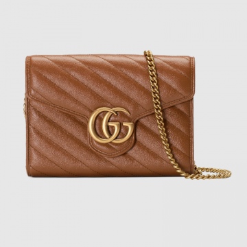 Gucci 474575 0OLFT 2535 GG Marmont系列 绗缝迷你手袋