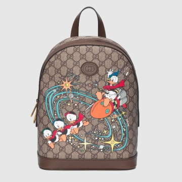 Gucci 552884 2N2AT 8683 Disney x Gucci唐老鸭印花 小号背包