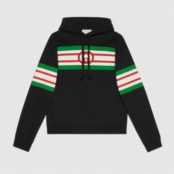 Gucci 646953 XJDAH 1082 互扣式双G印花卫衣