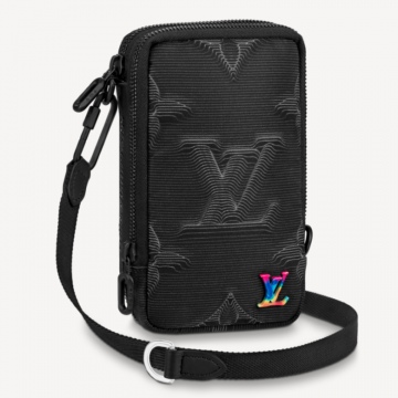 Shop Louis Vuitton MONOGRAM Flap Double Phone Pouch (M81060) by