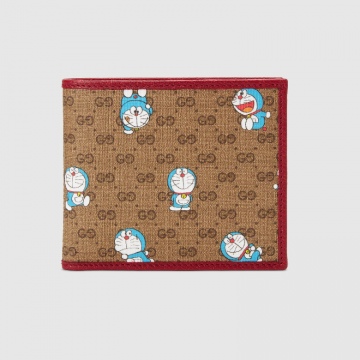 Gucci 647802 2TUBG 8580 Doraemon x Gucci联名系列 双折钱包