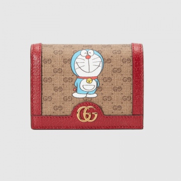 Gucci 647788 2TWAG 8580 Doraemon x Gucci联名系列 卡包