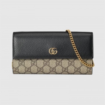 Gucci ‎546585 17WAG 1283 GG Marmont系列链带钱包