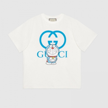 Gucci 616036 XJDEZ 9791 Doraemon x Gucci联名系列 超大造型T恤