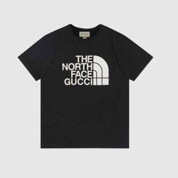 Gucci 615044 XJDBZ 1289 The North Face x Gucci联名系列 黑色 棉质T恤