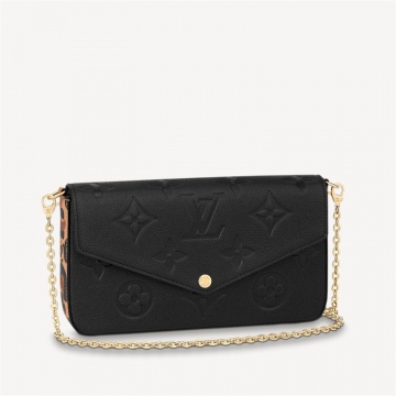 LV M80679 FÉLICIE POCHETTE 豹纹链条包