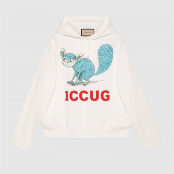 Gucci 646953 XJDJR 9095 松鼠图案 ICCUG动物印花卫衣