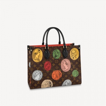 LV x Fornasetti M59245 ONTHEGO 中号手袋