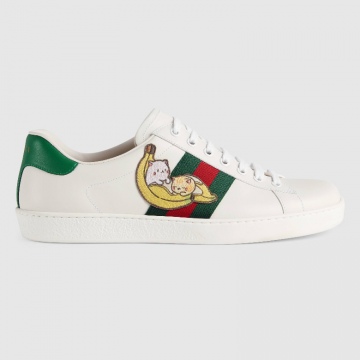 Gucci 661658 661663 Ace系列 Bananya印花运动鞋