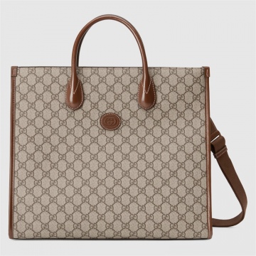 Gucci 674148 92THG 8563 互扣式双G中号托特包