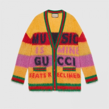 Gucci 676847 XKB5A 7244 100特别系列 拉绒马海毛开衫