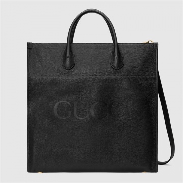 Gucci 674850 0E8IG 1000 饰Gucci标识大号托特包