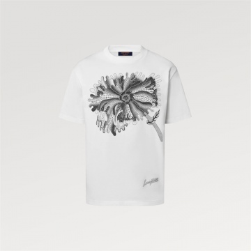 LV x YK 1AB6IJ PSYCHEDELIC FLOWER 标准版型 T恤